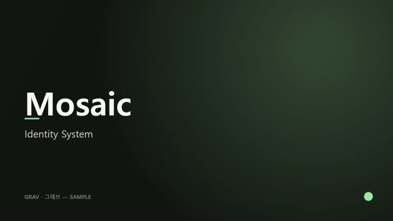 Mosaic — Identity System (sample)